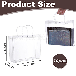 Bolsas de almacenamiento de PVC con botón a presión&nbsp;ABAG-WH0023-87