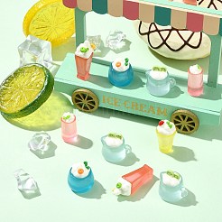 30 шт. 5 стиля миниатюрные украшения для прохладительных напитков из смолы&nbsp;DJEW-CJ0001-21