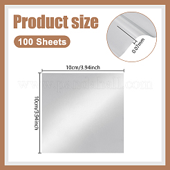 100 foglio quadrato di carta stagnola per incisioni artigianali&nbsp;DIY-WH0671-354B