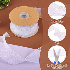 10 ярд блестящей полиэфирной ленты с блестками&nbsp;OCOR-TAC0034-02B