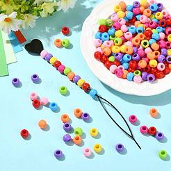 208pcs perles européennes acryliques&nbsp;OHAR-FS0001-02B