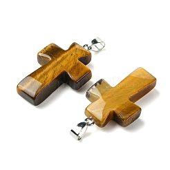 Pendentifs en œil de tigre naturel&nbsp;GG-K002-11N