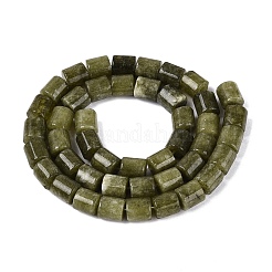 Teñidos naturales blancas abalorios de jade hebras&nbsp;G-Q606-02A-02
