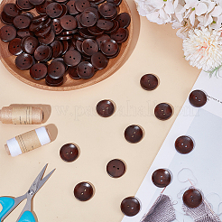 100 шт. деревянные пуговицы&nbsp;BUTT-GO0001-11