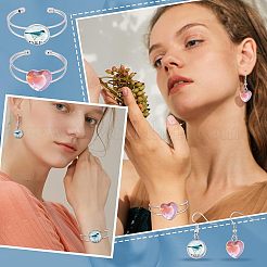 Kit fai da te per realizzare braccialetti e orecchini a forma di cuore&nbsp;FIND-FH0003-47