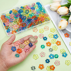 200шт 10-цветная прозрачная акриловая рамка для бусин&nbsp;TACR-ME0001-05