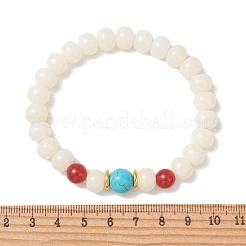 Dehnbare Armbänder mit Perlen aus natürlicher Bodhi-Wurzel&nbsp;BJEW-TA00735