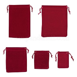 5 style pochettes en velours rectangle&nbsp;TP-LS0001-01D