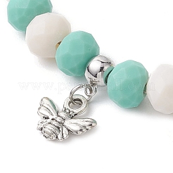 Bracelets de cheville en perles de jade citron naturel&nbsp;AJEW-AN00613