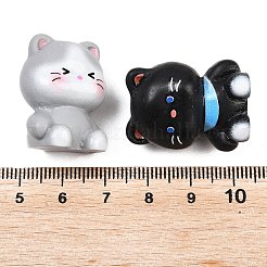 Statuetta di gatto in resina&nbsp;DJEW-A018-01