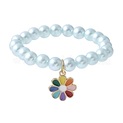ABS-Kunststoff-Imitationsperlen dehnen Armbänder aus&nbsp;BJEW-JB11584-03