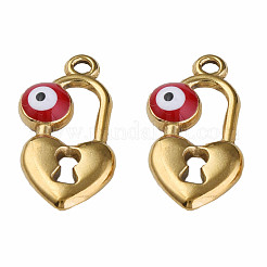 Подвески из нержавеющей стали 304 с эмалью&nbsp;STAS-N087-53-01G