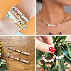 500шт 5 стиля покрытия акриловых бусин&nbsp;SACR-BY0001-03