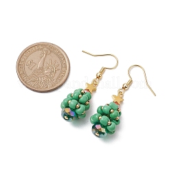 Болтающие серьги из стекла&nbsp;EJEW-TA00440-02