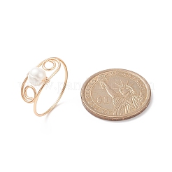 Anello da dito con perla naturale&nbsp;RJEW-JR00523