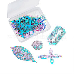 Pendentifs en filigrane d'acier inoxydable 201 avec placage sous vide PVD&nbsp;STAS-CJ0001-73