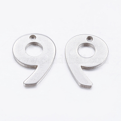 Pendenti in acciaio inossidabile 201 anti-ossidazione&nbsp;STAS-F128-01P-9