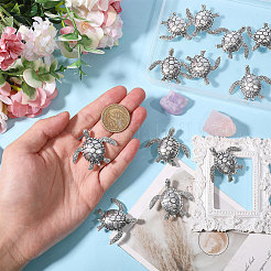 12 pièce de revers en alliage de tortue rose pour vêtements de sac à dos&nbsp;JEWB-CA0001-88AS