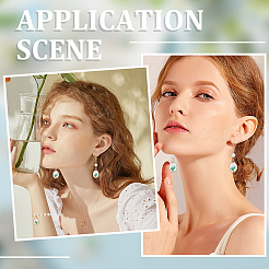 30 шт. подвески из эмалевого сплава с жемчужными бусинами из АБС-пластика&nbsp;ENAM-SC0005-93