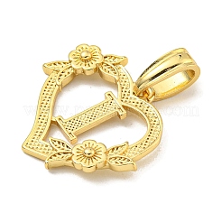 Pendentifs en laiton de coeur&nbsp;KK-I714-04G-I