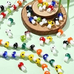 3 нити грибов ручной работы лэмпворк бусины нити&nbsp;LAMP-YW0001-33