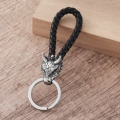 Porte-clés dragon viking en acier inoxydable 304&nbsp;UA5299