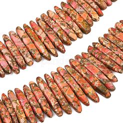 Синтетические градуированные бусины из императорской яшмы&nbsp;G-L647-C01-01A