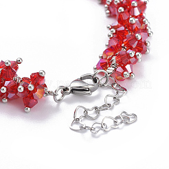 Perle di vetro braccialetti&nbsp;BJEW-JB04407-03