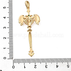 Латунные микро проложить кубического циркония большие кулоны KK-B147-04G-11