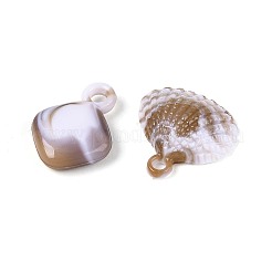 Подвески из непрозрачного акрила цвета океана&nbsp;OACR-T030-18M