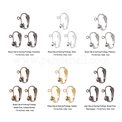 Risultati di orecchini a clip in ottone&nbsp;KK-YW0001-11