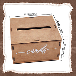 Hochzeitskartenboxen aus Holz&nbsp;CON-WH0100-16A