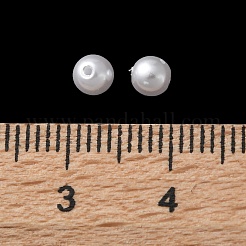 Пластиковые жемчужные бисера FIND-M059-01A-01