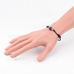 Bracciali in cordoncino naturale regolabile e cordoncino in cotone cerato&nbsp;BJEW-JB02333