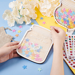 Деревянные персонализированные банки для наград в форме звезды&nbsp;ODIS-OC0001-74