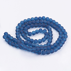 Fili di perline di vetro trasparenti per pitturare&nbsp;GLAA-S031-8mm-31
