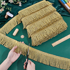 11.5 м полиэстеровая витая бахрома с кисточками&nbsp;DIY-WH0270-317A