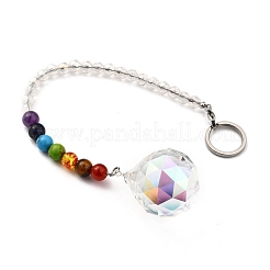 Colgantes de péndulo radiestesia de cristal de chakra atrapasol&nbsp;PALLOY-JF00460