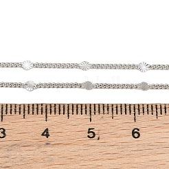 Collares de cadena trenzada con disco de latón&nbsp;NJEW-A042-09P