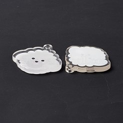 Прозрачные акриловые подвески&nbsp;TACR-G038-03B