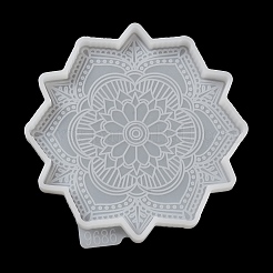 Мандала цветок коврик для чашки силиконовые Молды&nbsp;LS-SIMO-H144-01B