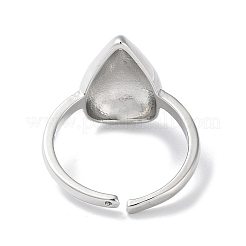 Стойка покрытие латунь открытые манжеты кольца&nbsp;RJEW-M168-09P