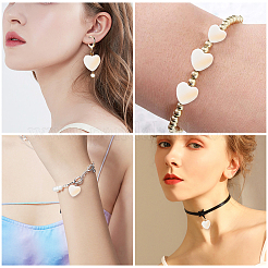 Нити бусин из натуральных пресноводных ракушек&nbsp;SHEL-SC0001-11