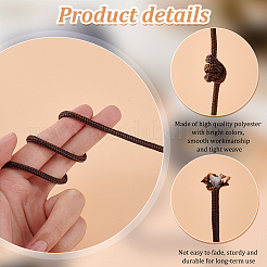 Нейлоновые плетеные шнуры длиной 50 м.&nbsp;NWIR-WH0017-008