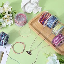 6 Rolle 6 Farben segmentgefärbter Polyesterfaden&nbsp;NWIR-SC0001-02