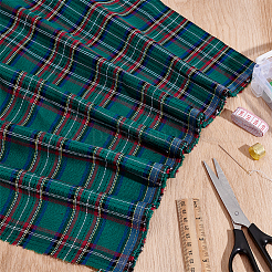 1 м хлопчатобумажной ткани с узором «тартан»&nbsp;DIY-PH0034-21B