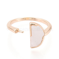 Полукруглая форма латунная оболочка манжета кольца настройки&nbsp;LS-KK-T076-64G