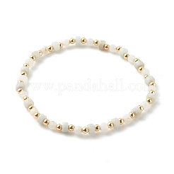 Комплекты эластичных браслетов из натурального радужного лунного камня и ляпис-лазури&nbsp;BJEW-JB06255-03