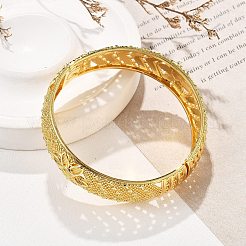 Латунные браслеты для женщин&nbsp;BJEW-D313-07G