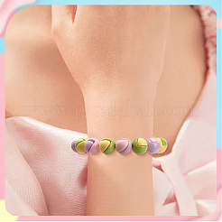 160шт 8 цвета непрозрачные акриловые бусины&nbsp;OACR-SC0002-57